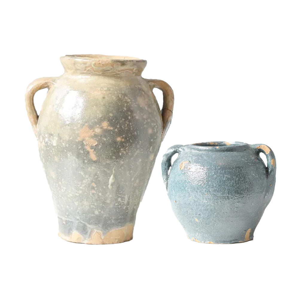 Found Confit Pot & Amphora Set - Shades of Blue