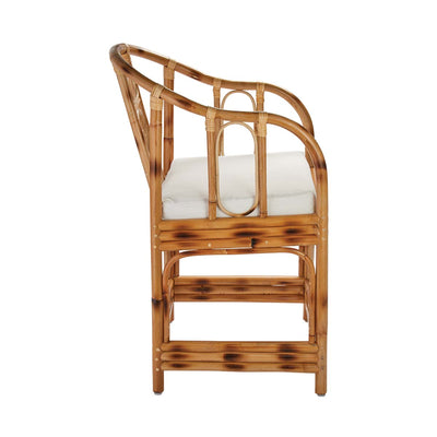 Malacca Round Back Rattan Arm Chair