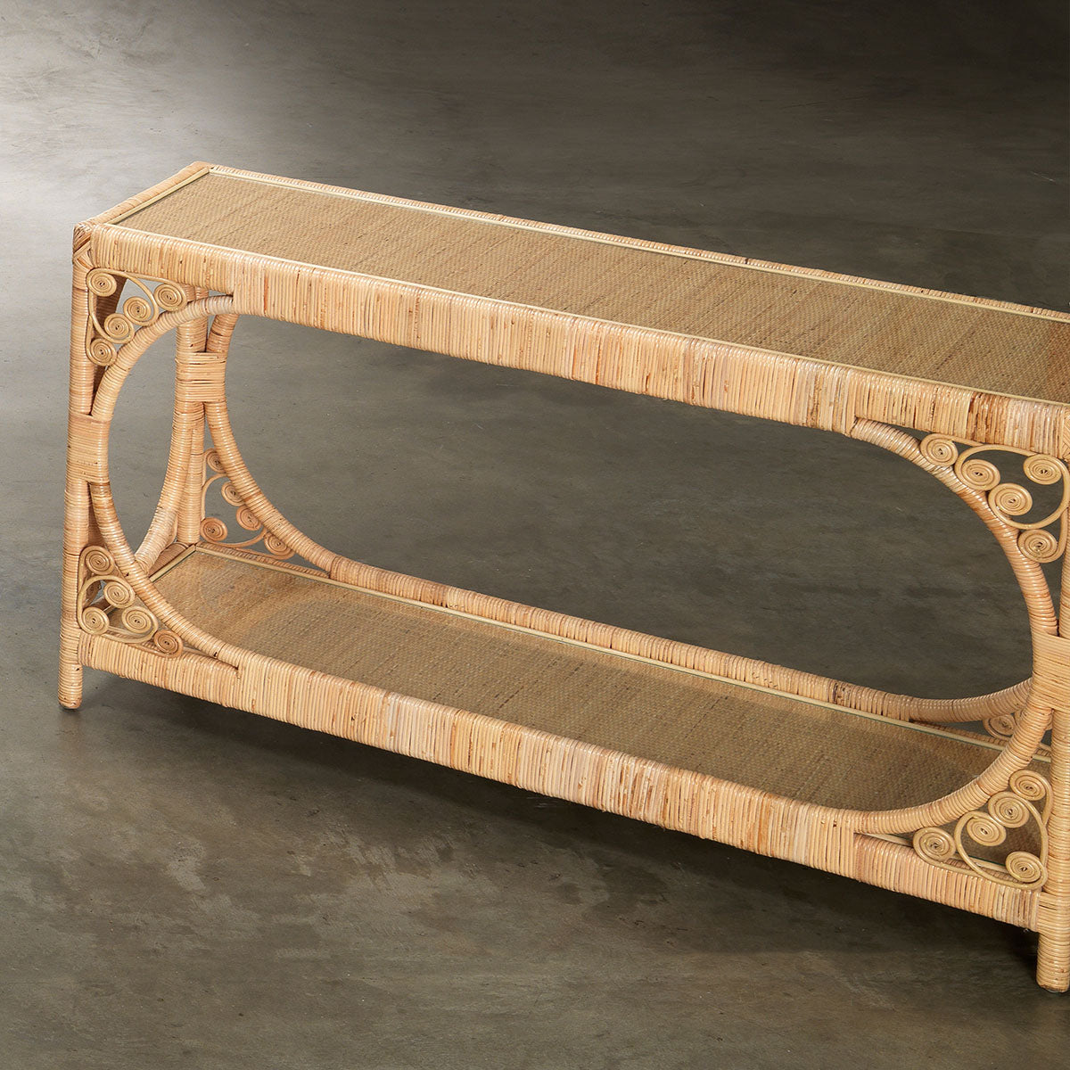 Primrose Rattan Console Table