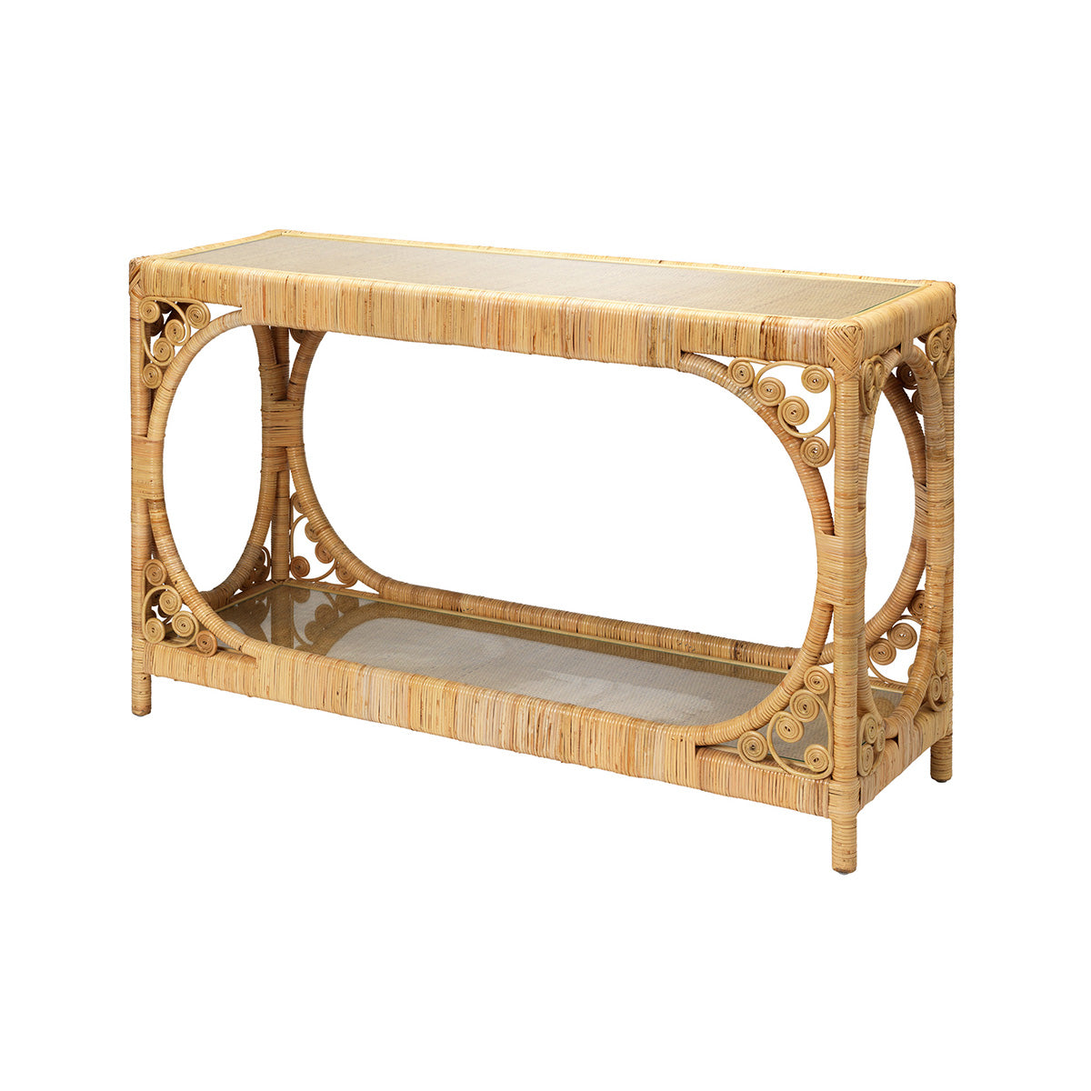 Primrose Rattan Console Table