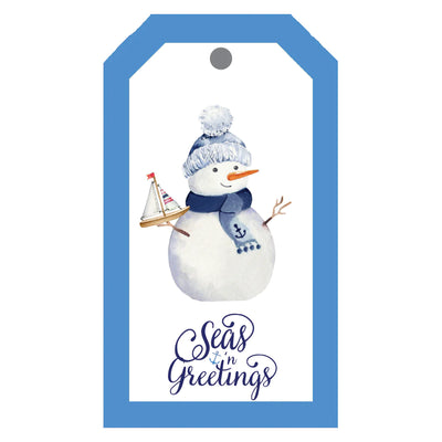 Nautical Snowman Gift Tags