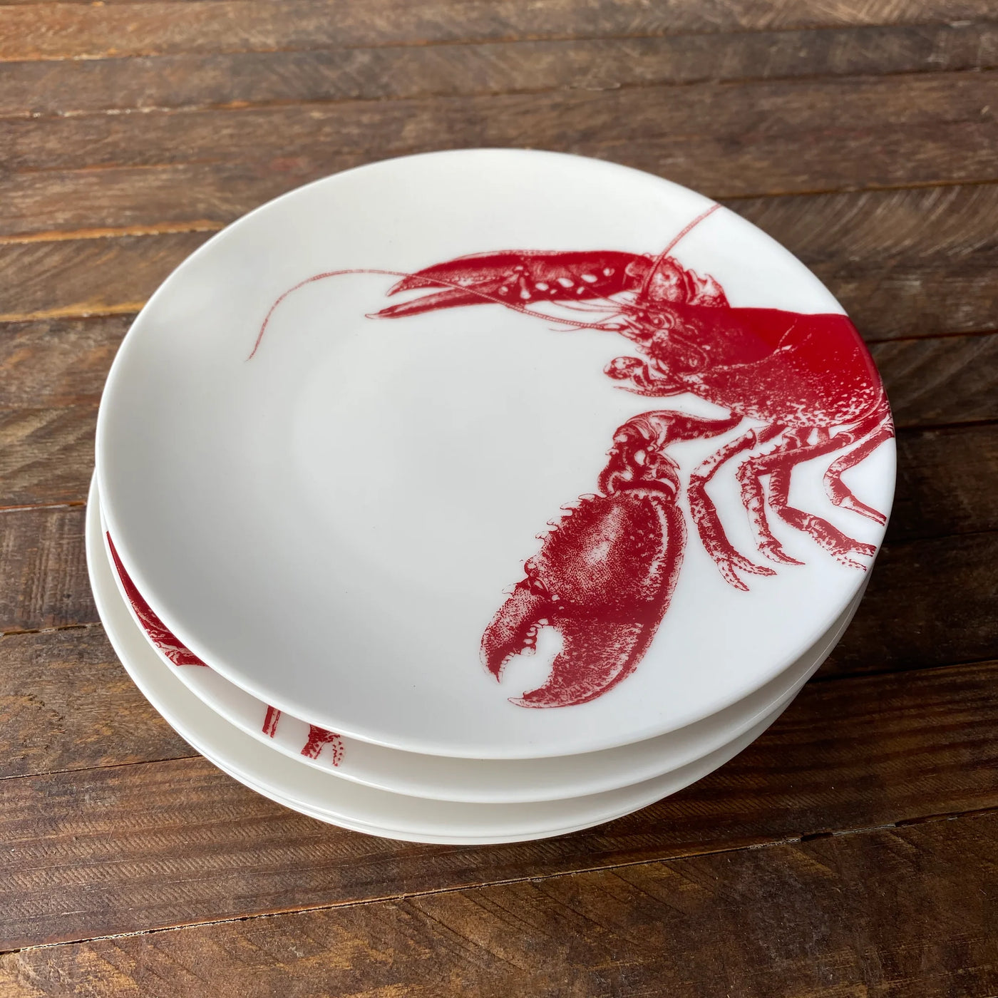 Red Lobster Canapé Plates - Set of 4