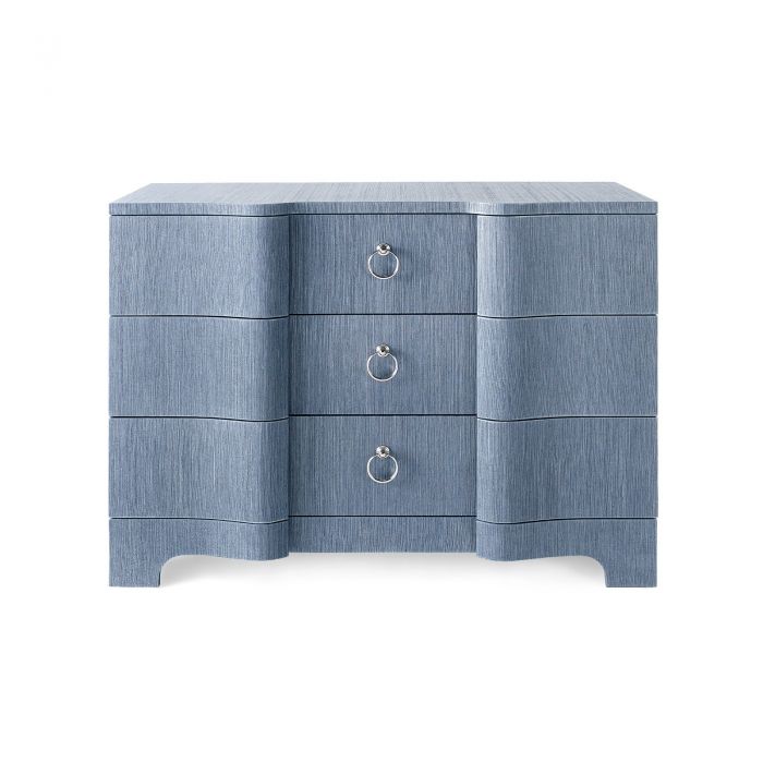 Cannes 3-Drawer Dresser - Coastal Blue