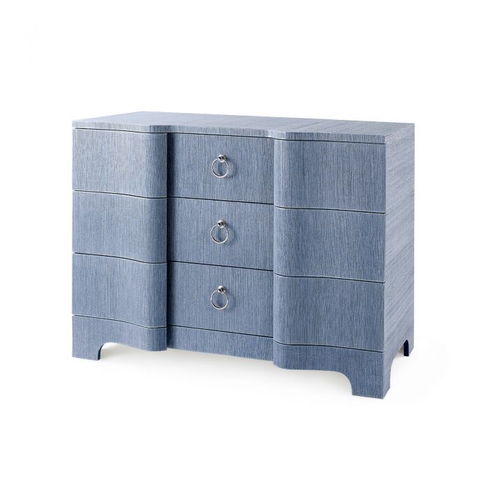 Cannes 3-Drawer Dresser - Coastal Blue