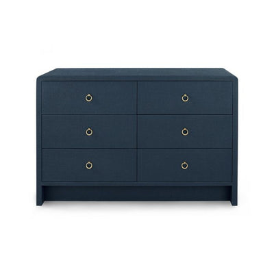 Nantucket Linen 6-Drawer Dresser - Navy