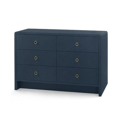 Nantucket Linen 6-Drawer Dresser - Navy