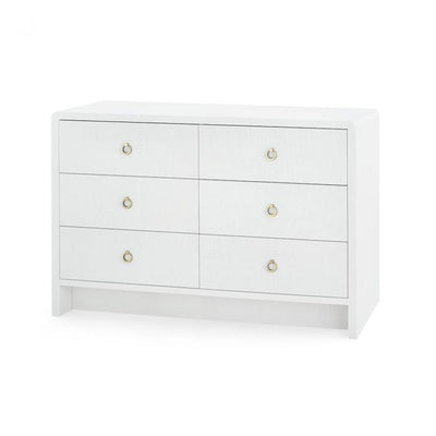 Nantucket Linen 6-Drawer Dresser - White