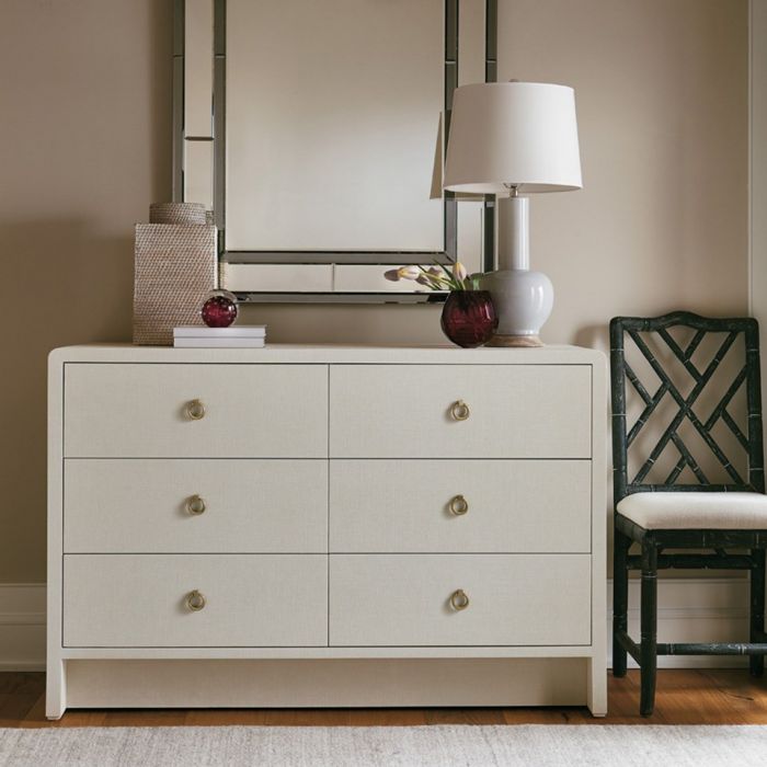 Nantucket Linen 6-Drawer Dresser - White