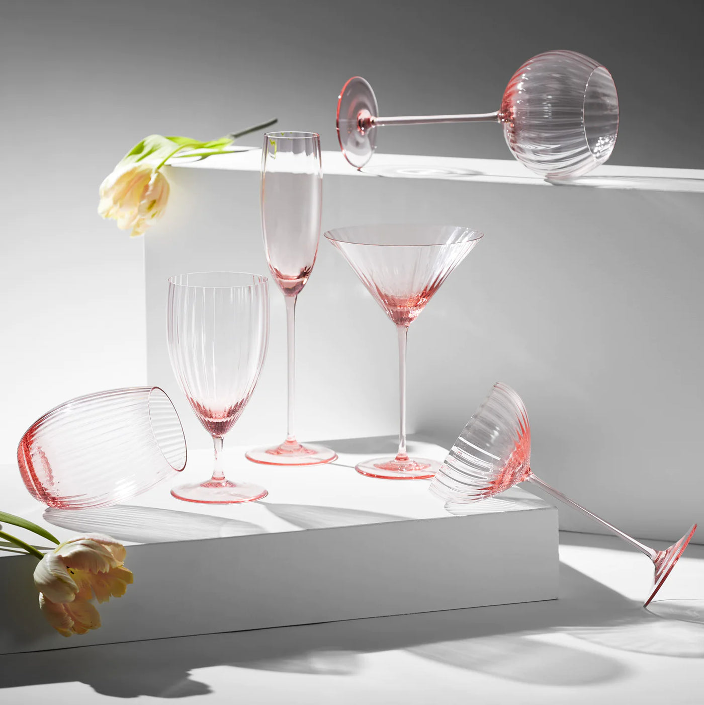 Rose Coupe Glasses