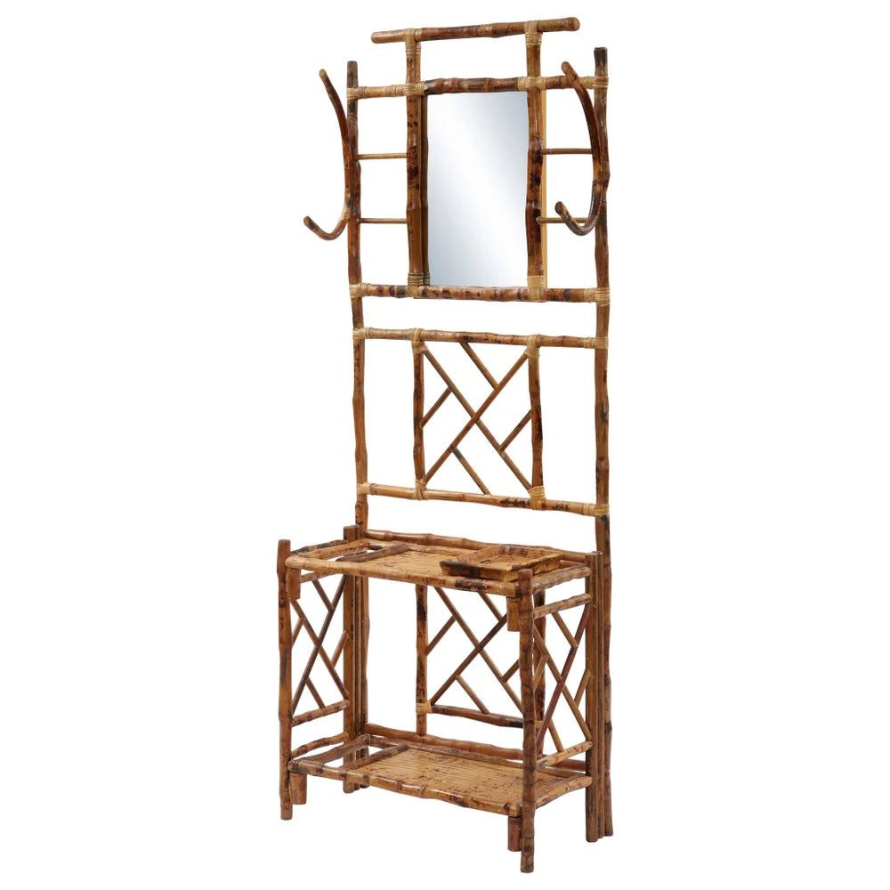 Antique Bamboo Hall Tree Coastal Furniture Coastal Bleu