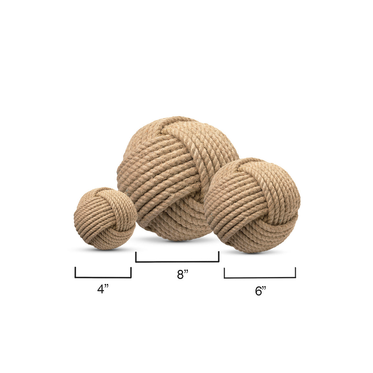 Jute Balls, Set of 3