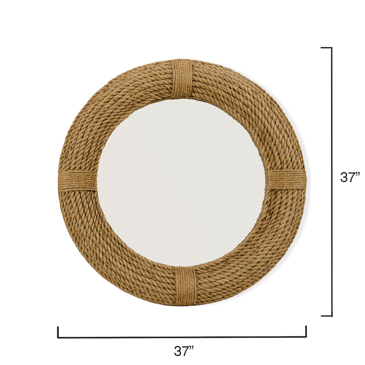 Round Rope Mirror – Coastal Decor – Coastal Bleu