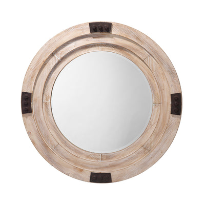 White Washed Foreman Mirror