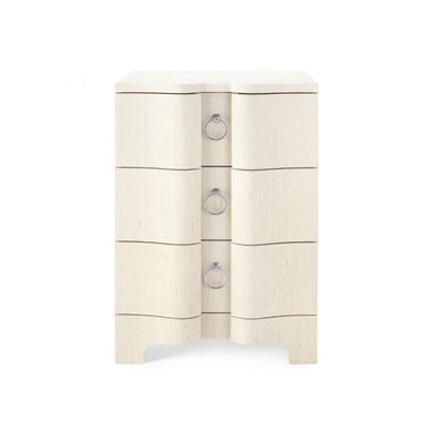 Cannes 3-Drawer Night Stand - Sand