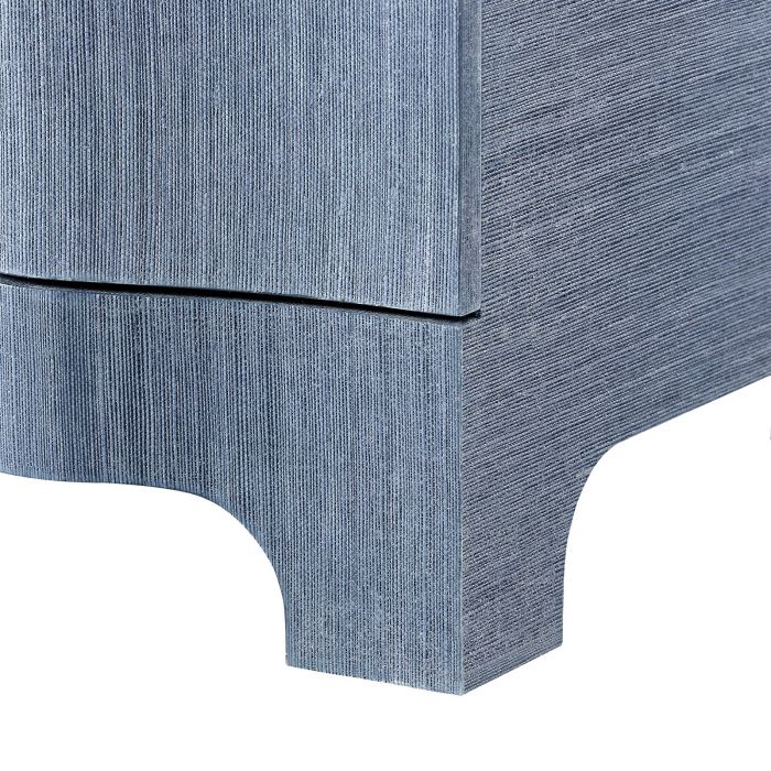 Cannes 3-Drawer Night Stand - Coastal Blue