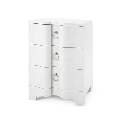 Cannes 3-Drawer Night Stand - White