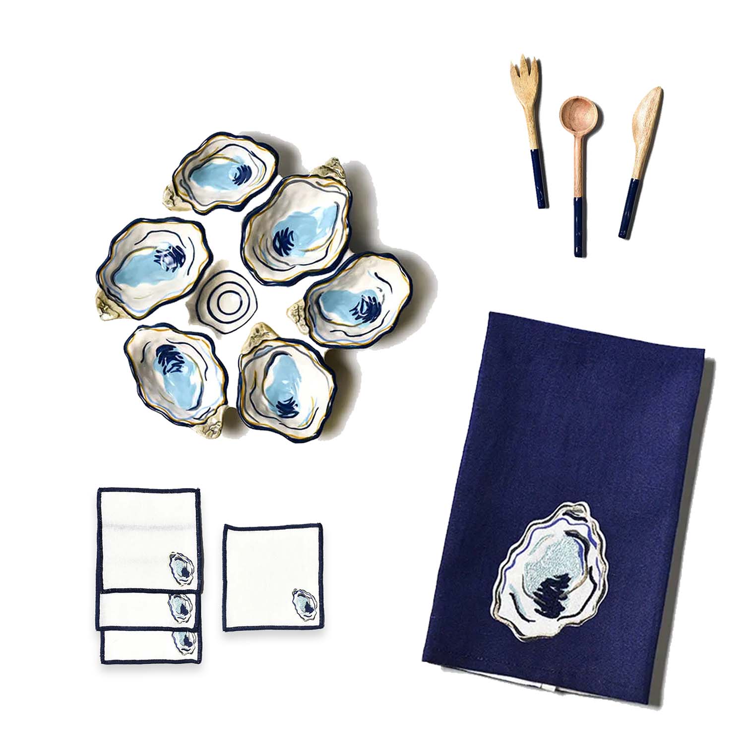 Oyster Glass Platter main image 1