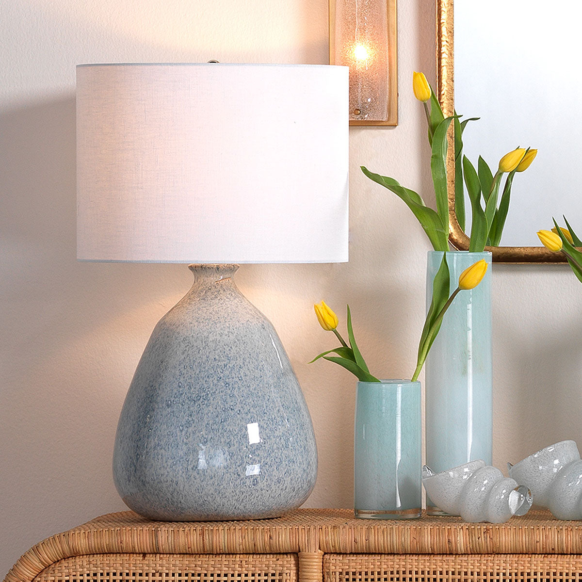 Ocean Spray Ceramic Table Lamp