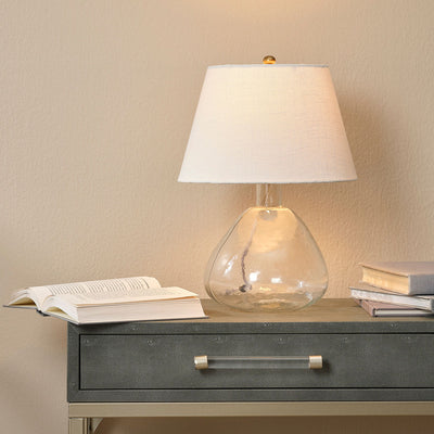 Clear Glass Demi Table Lamp