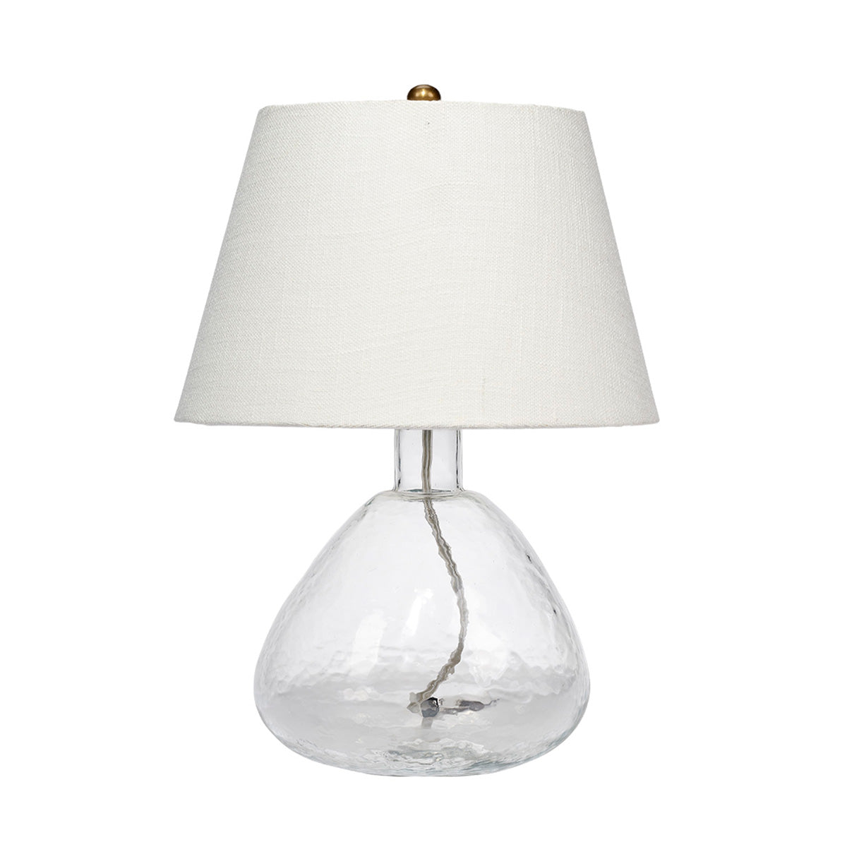 Clear Glass Demi Table Lamp