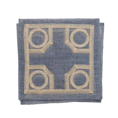 Coastal Blue Garden Placemats, Set of 4