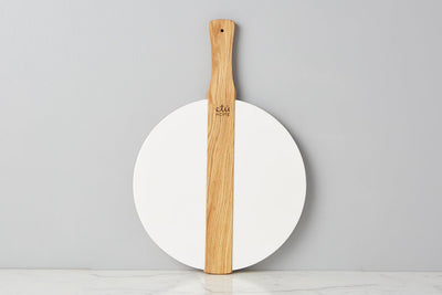 White Round Italian Pizza Board, Small