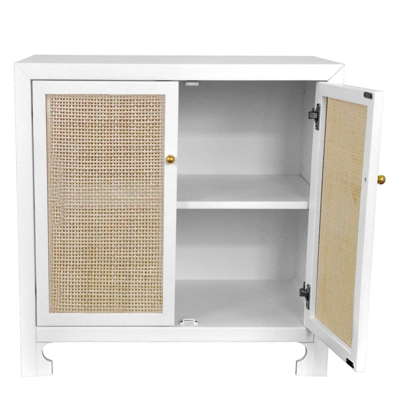 Harbor Cane Cabinet - White