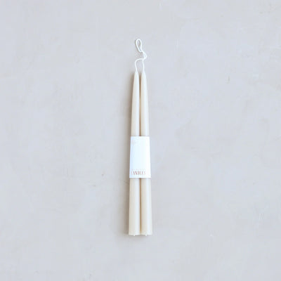 Oyster Dipped Taper Candles