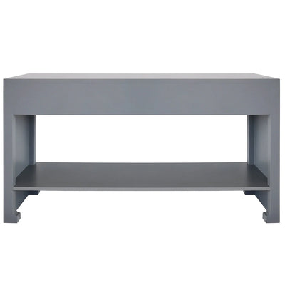 Harbor Cane Console - Coastal Gray