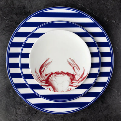 Beach Towel Stripe Dinner Plate