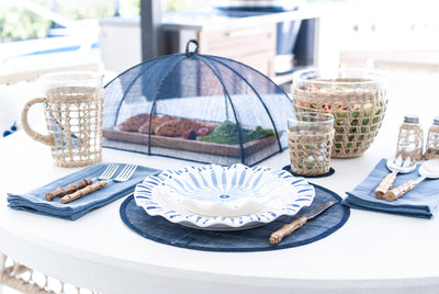 Seascape Rectangular Dome Food Covers