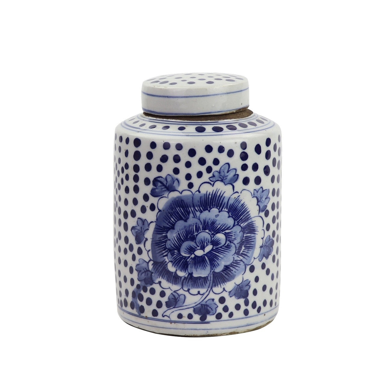 Peony Dots Tea Jar