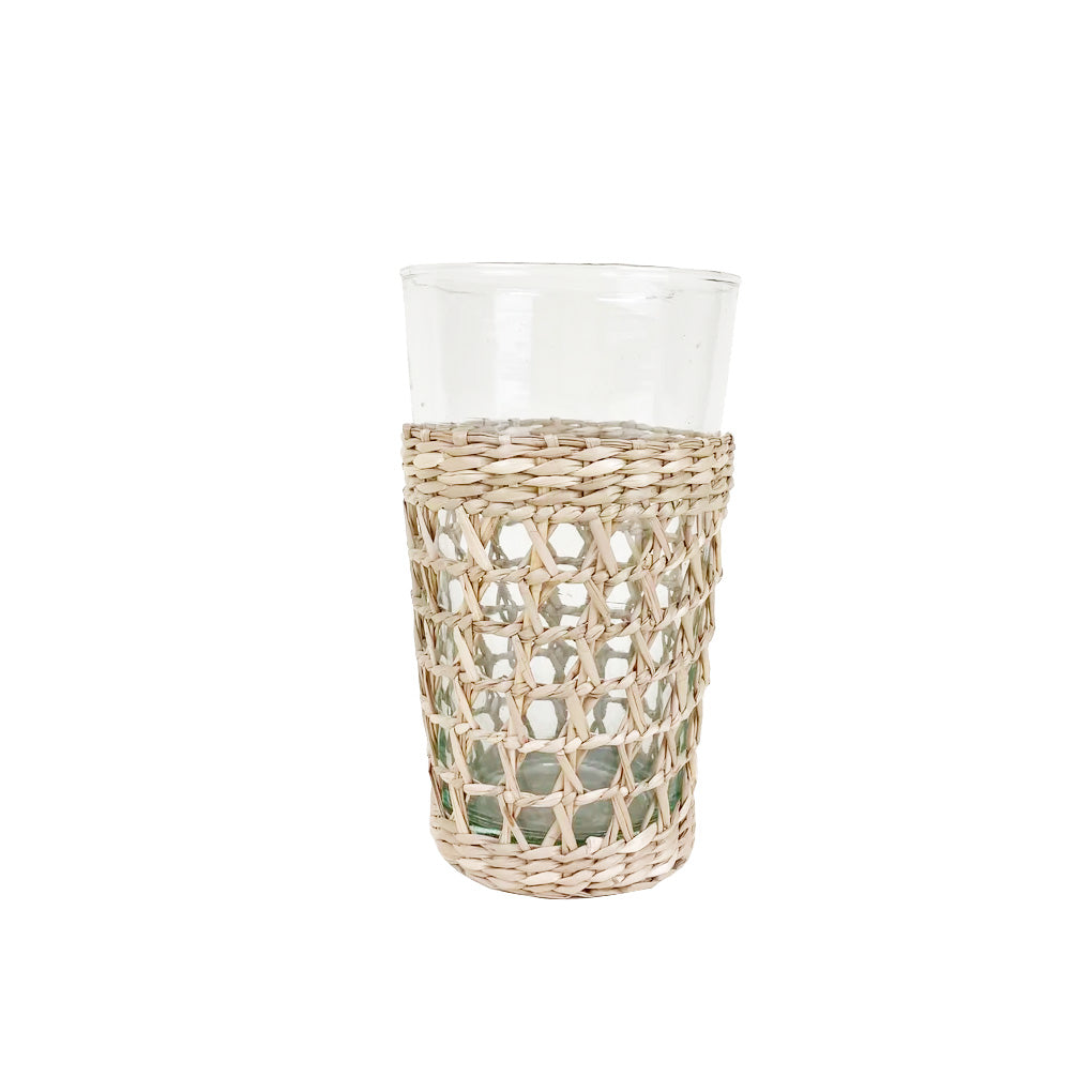 Seagrass Cage Highball Glasses