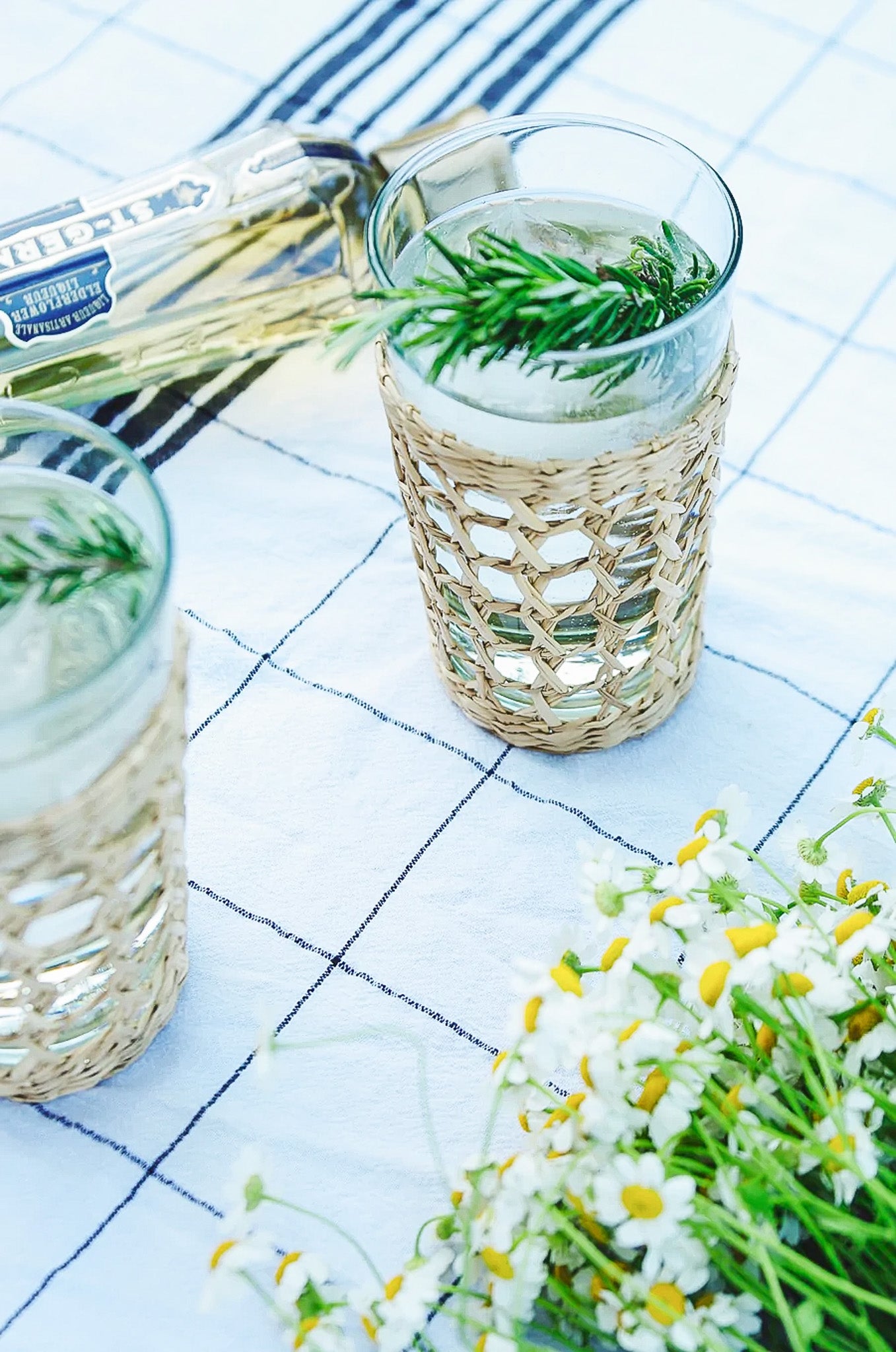 Seagrass Cage Highball Glasses