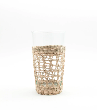 Seagrass Cage Highball Glasses