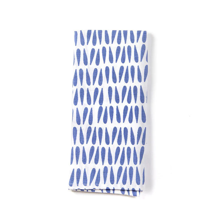 Iris Blue Drop Kitchen Towel