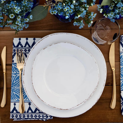 Bohemian Linens Blue Napkins - Set of 4