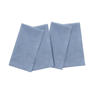 Coastal Blue Cotton Napkins, Set of 4