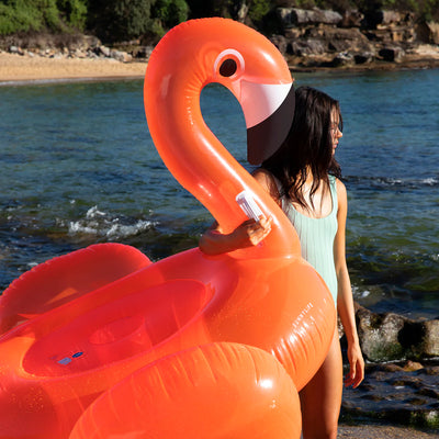 Luxe Ride-On Pool Float - Flamingo