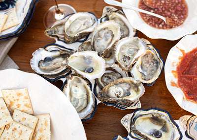 Half Dozen Oyster Platter Set