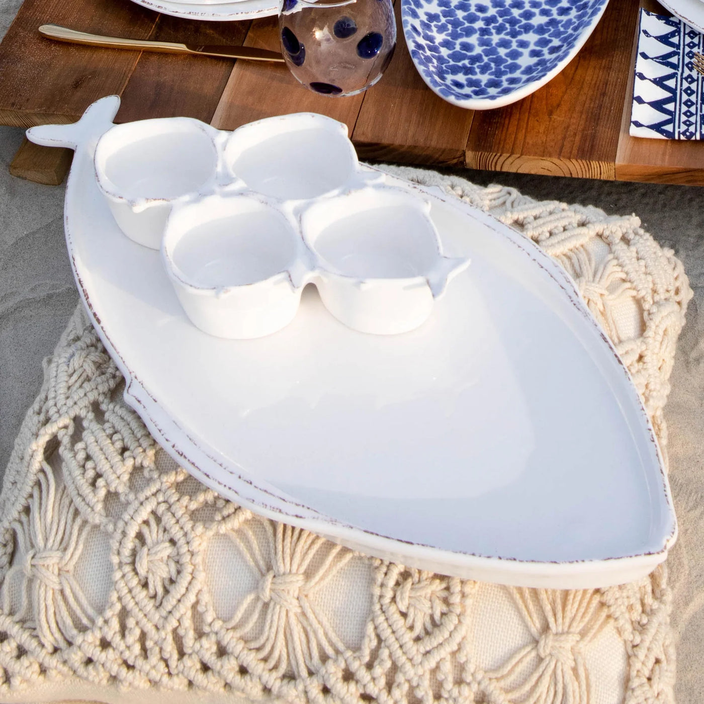 Melamine Lastra Fish Oval Platter