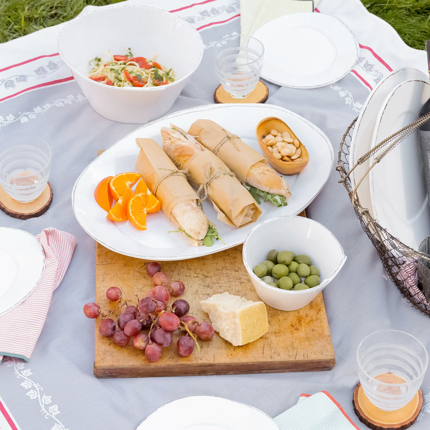 Melamine Lastra Three-Piece Place Setting