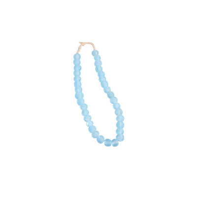 Sea Glass Beads Aqua Blue - Medium