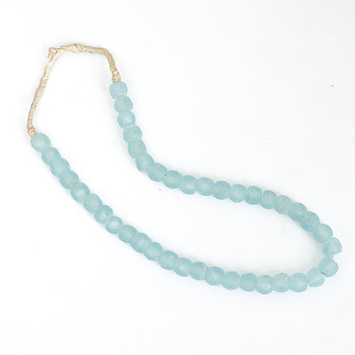 Sea Glass Beads Aqua Blue - Small