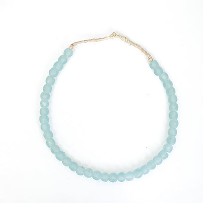 Sea Glass Beads Aqua Blue - Small