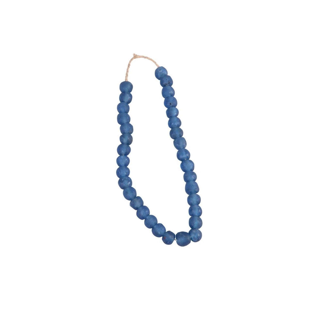 Sea Glass Beads Navy Blue - Medium