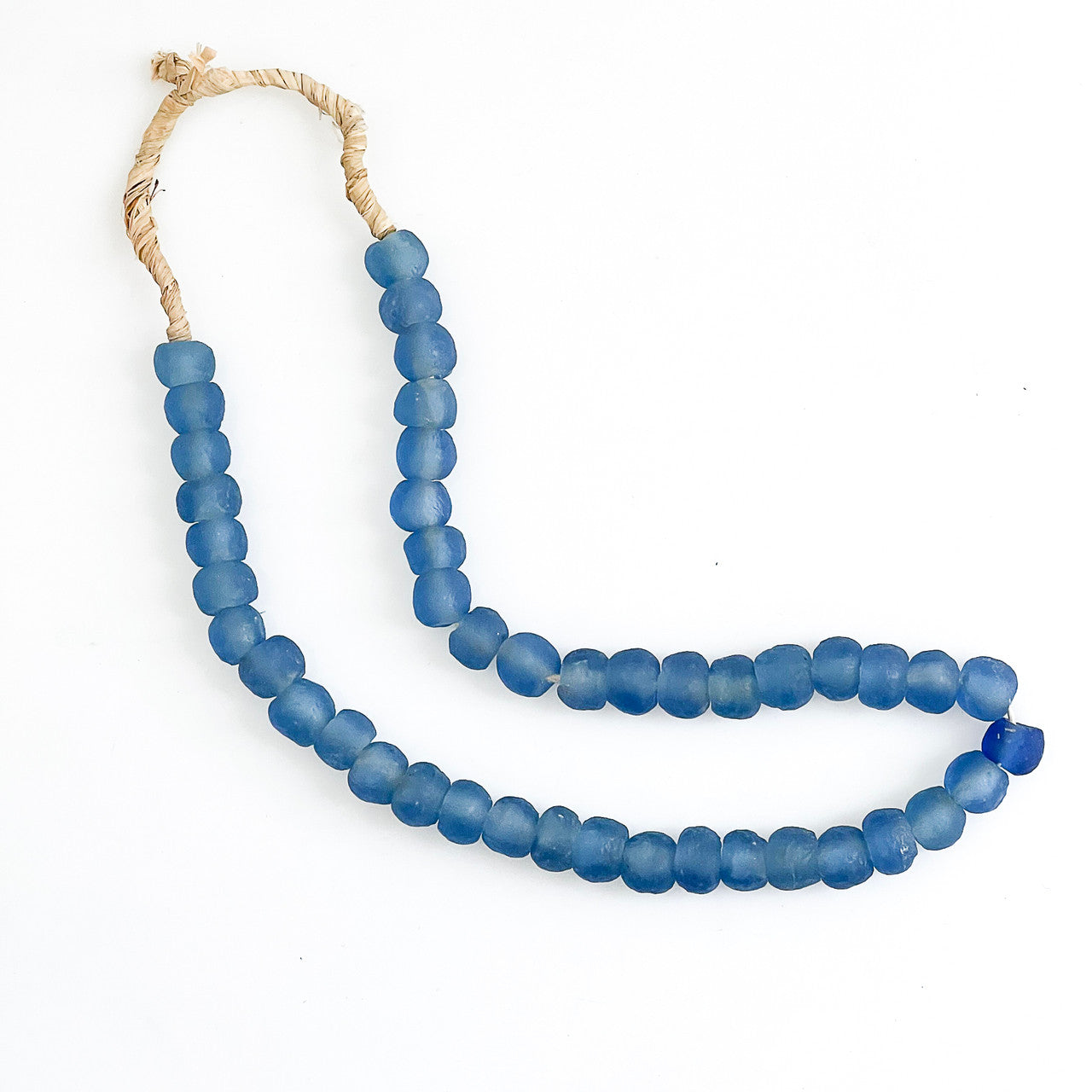 Sea Glass Beads Navy Blue - Small