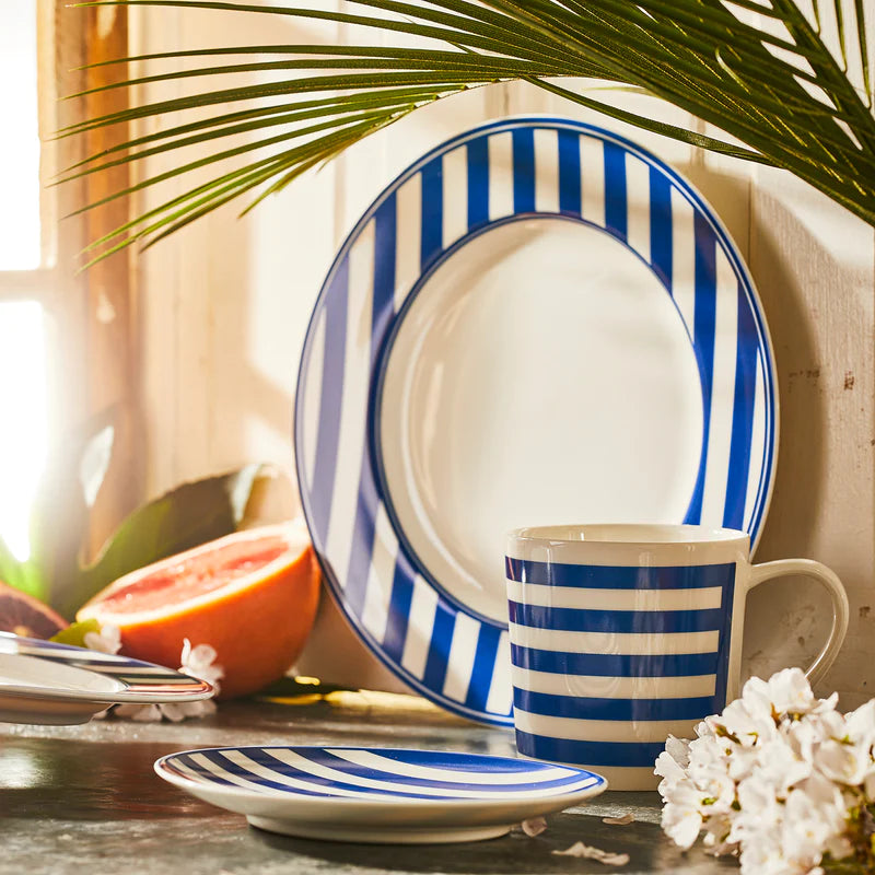 Beach Towel Stripe Salad Plate