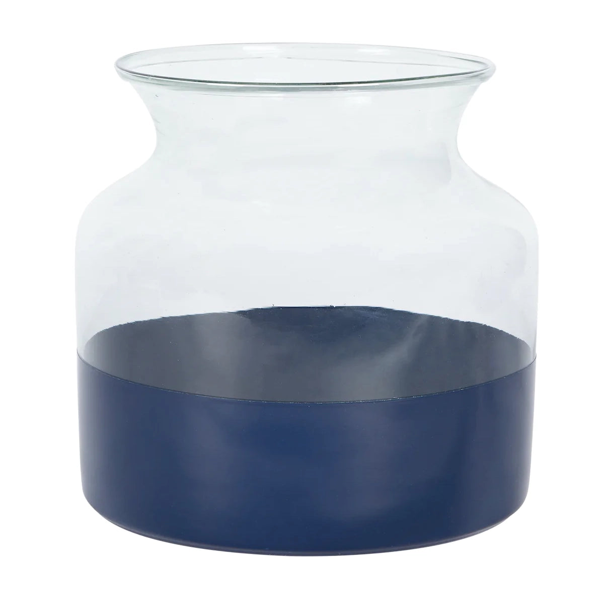 Navy Blue Colorblock Vase